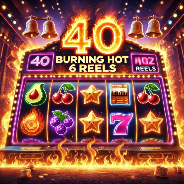 40 Burning Hot 6 Reels oyunu, altı makaralı alevli temasıyla kazanç ve heyecan dolu bir tasarım.