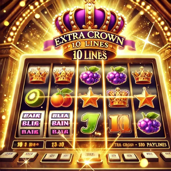 Extra Crown 10 Lines, kraliyet temalı görselleri ve kazançlı 10 ödeme hattıyla öne çıkan bir slot oyunudur.
